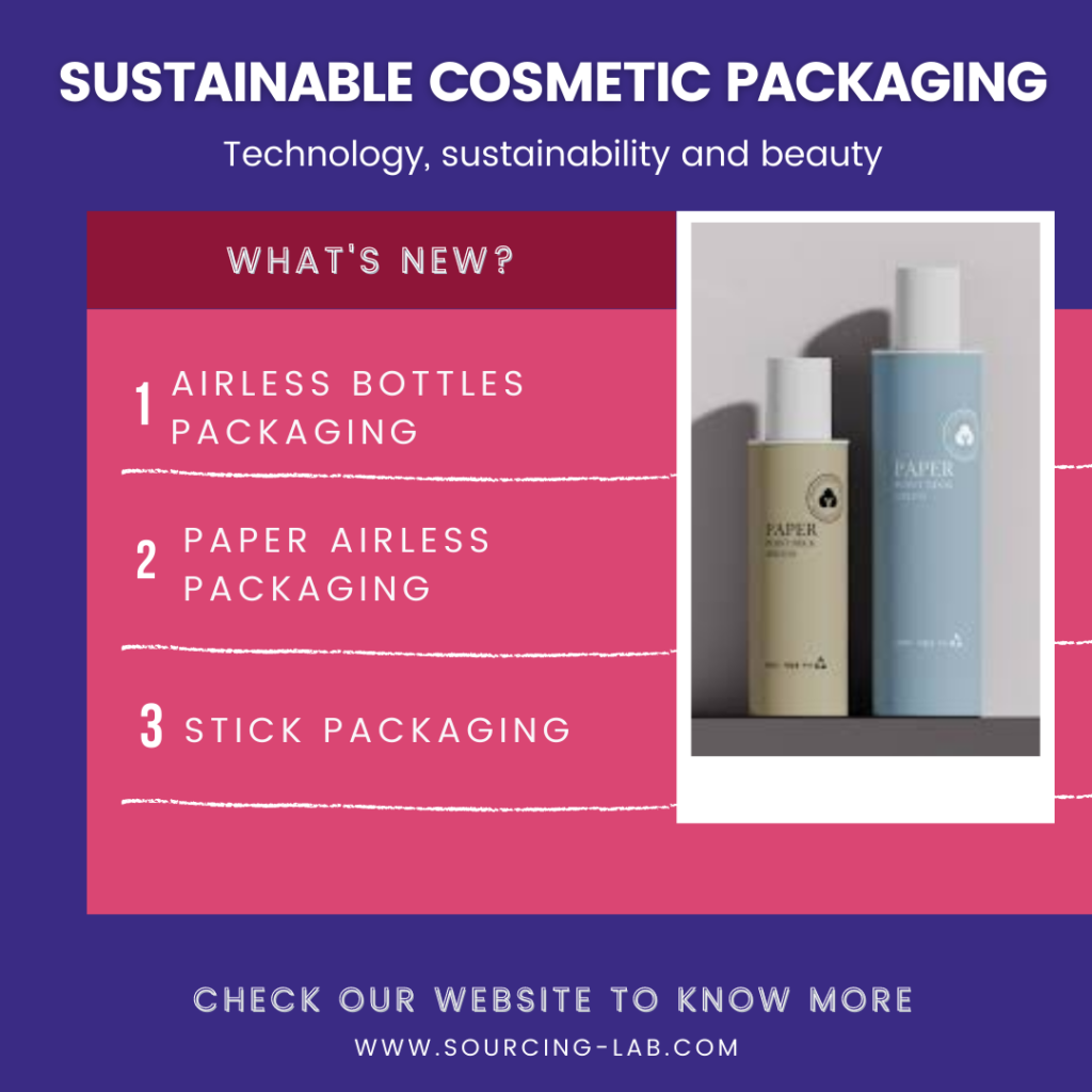 Sustainable cosmetics packaging